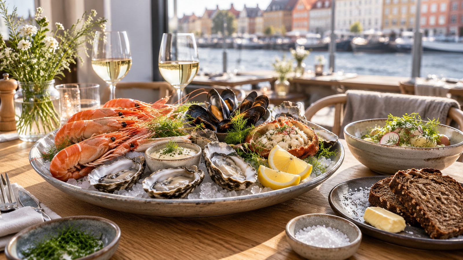 AI-genereret nordisk madbillede, ikke en restaurants faktiske menu
